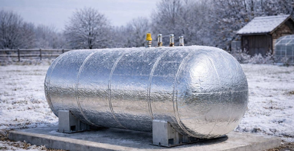 Нужно ли утеплять газгольдер в холода?