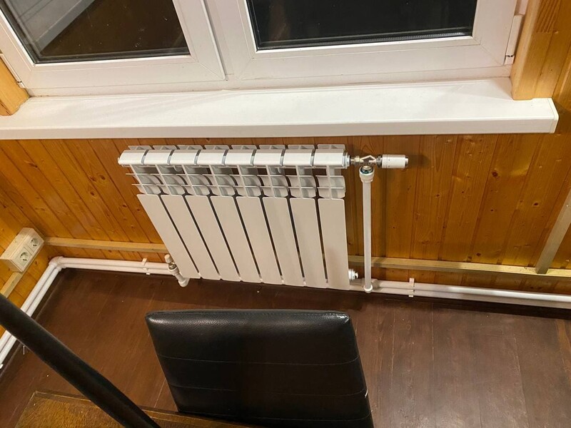 Отопление от газгольдера в Можайске под ключ - алюминиевые радиаторы